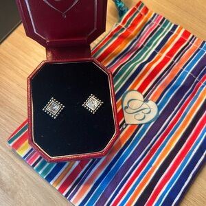 Bright Sparkle Square Earrings